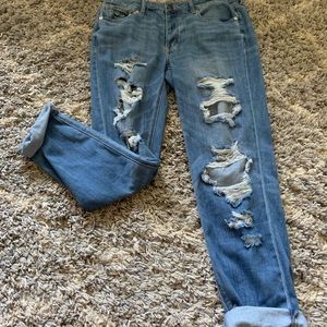 Ripped Boyfriend Jeans